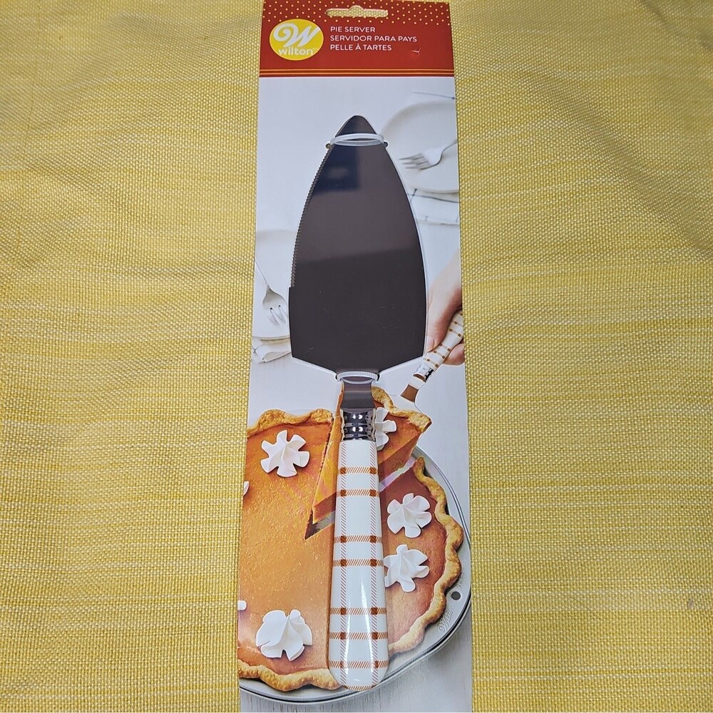 NEW Wilton Plaid Handle Pie Server
